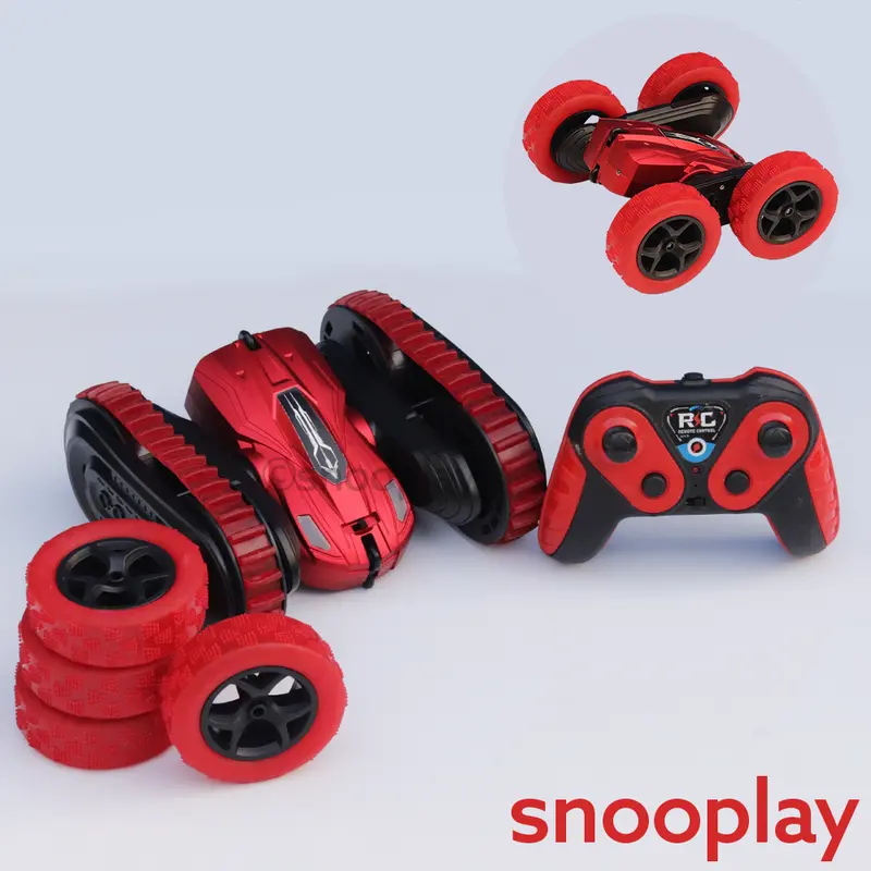 2 In 1 Roadster Stunt Remote Control Car With Detachable Wheels & Track Belts Module (6-10 Years) 1