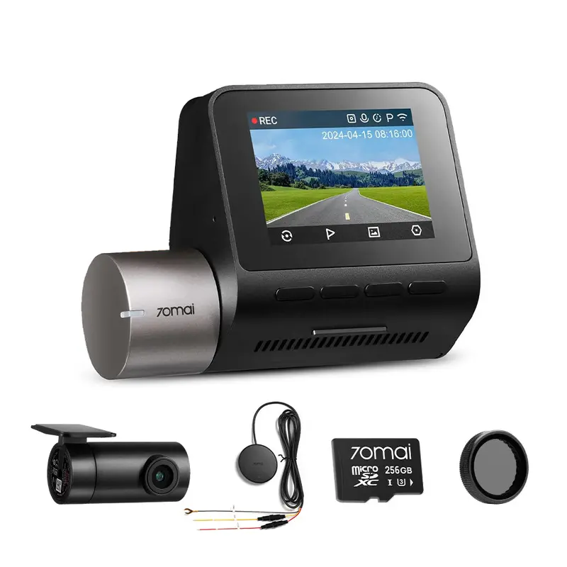 A510 Bundle: Front Cam + Rear Cam + Memory Card + Hardwire Kit + Cpl Filter 2