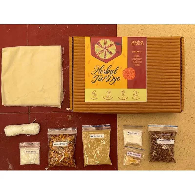 Active Hands Diy Herbal Tie & Dye Kit | Natural Colors & Fabric Art (7 Years Till Grown Ups) 1