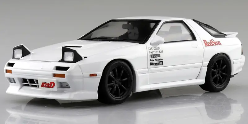 Aoshima 1/24 Initial D #I-2 Takahashi Ryosuke Fd3s Rx-7 (Comics Vol. 11 Akagi Battle Ver.) Model Kit (Special Pre-Painted Ver.) 1
