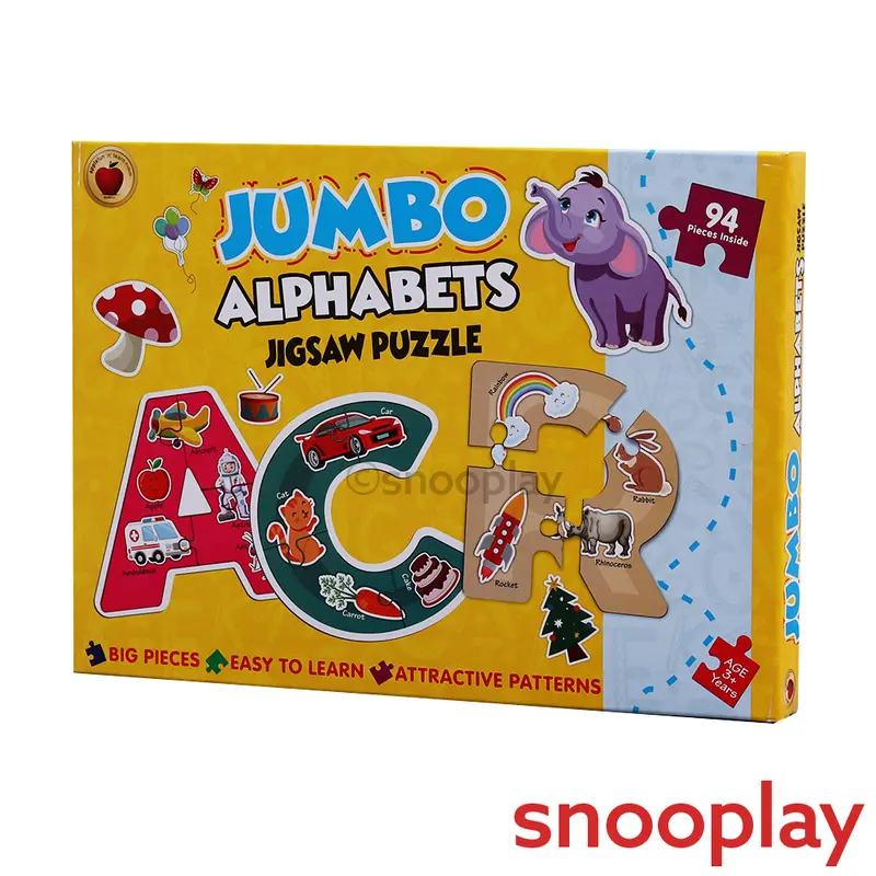 Applefun 'N' Learn Jumbo Alphabets Jigsaw Puzzle - 94 Pieces (5-6 Years) 1