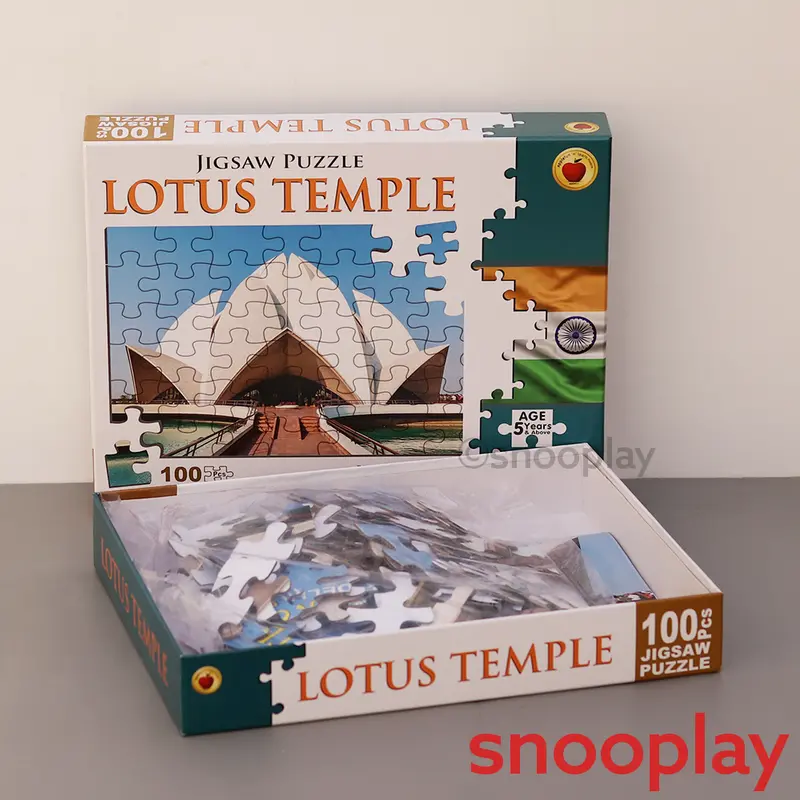 Applefun 'N' Learn Lotus Temple Jigsaw Puzzle - 100 Pieces (5-8 Years) 1