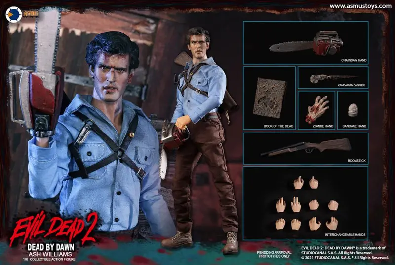 Asmus 1/6 Evil Dead 2 Dead By Dawn Ash Williams Sixth Scale Figure Eda001 1