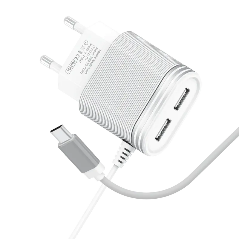 Audionic S-80 Type C 2.1 Dual Usb Port Charger 1