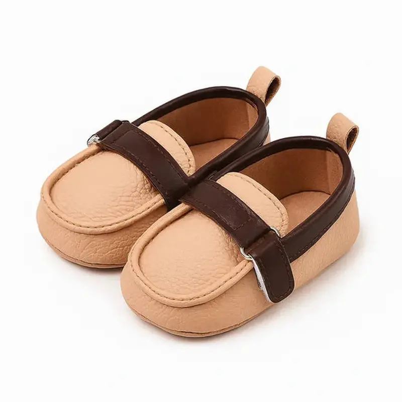 Baby Doe Beige And Brown Peterpan Loafer 1