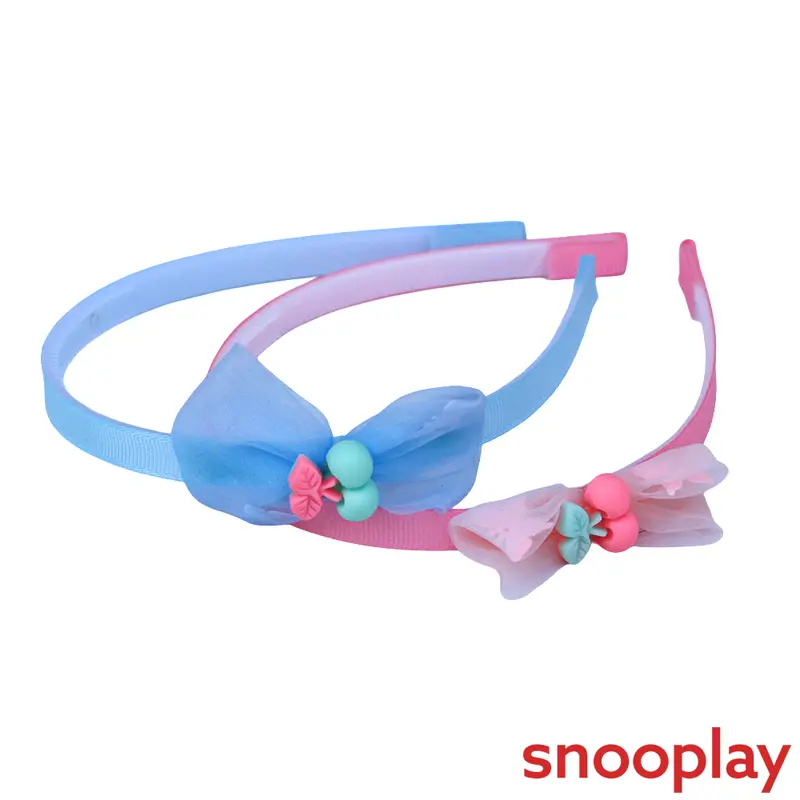 Baby Doe Pink And Blue Hair Bands Pack - One Size | Plastic 1
