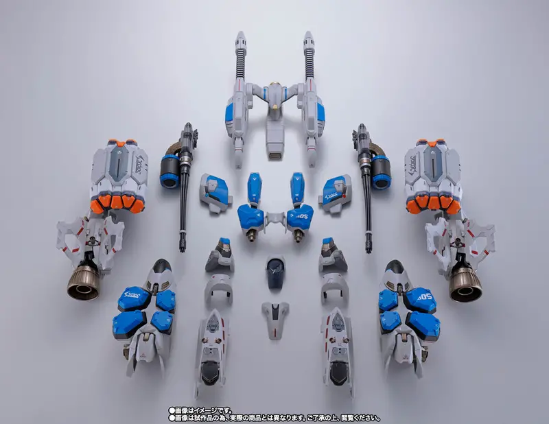 Bandai Dx Chogokin Macross Delta Armored Parts Set For Vf-31Ax Kairos-Plus (Hayate Immelmann Use) Action Figure 1