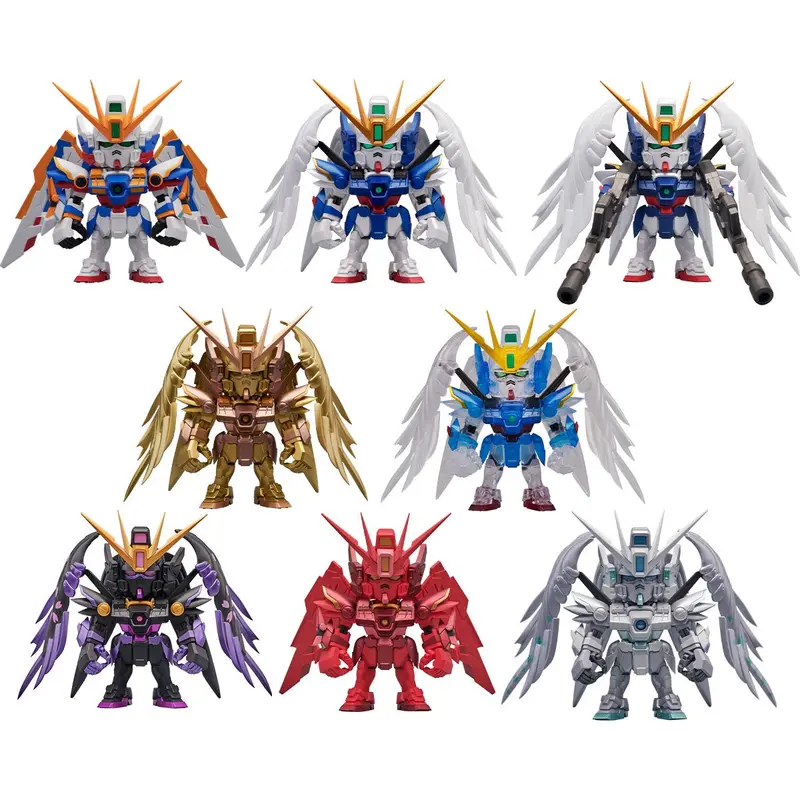 Bandai Gundam Wing Ew Qmsv Mini Wing Gundam Zero Ew Sealed Box Set Of 8 1