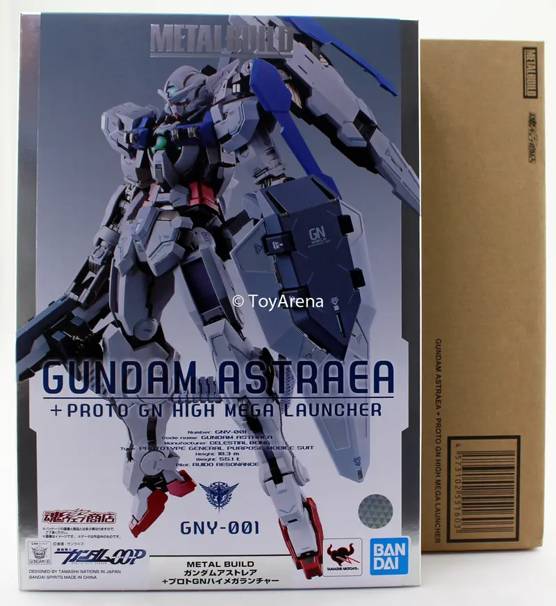 Bandai Metal Build Gundam 00 Astraea + Proto Gn High Mega Launcher Exclusive Action Figure 1