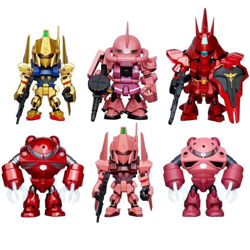 Bandai Mobile Suit Gundam Qmsv Mini Char's Custom Sealed Box Set Of 8 1