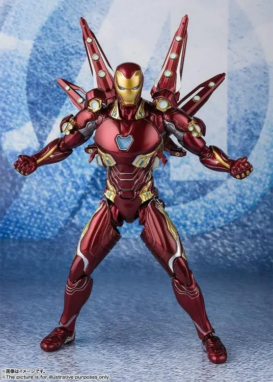 Bandai S.H. Figuarts Avengers: Endgame Iron Man Mark L Mk50 With Nano Weapon Set #2 Action Figure 1
