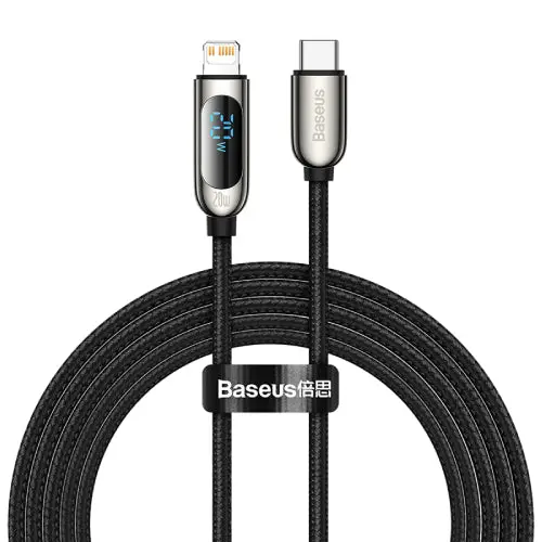 Baseus Digital Display Type-C To Iphone 20W Fast Charging Data Cable 1