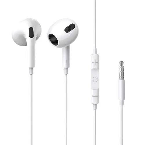 Baseus Encok H17 3.5Mm Lateral In-Ear Wired Earphone White 1
