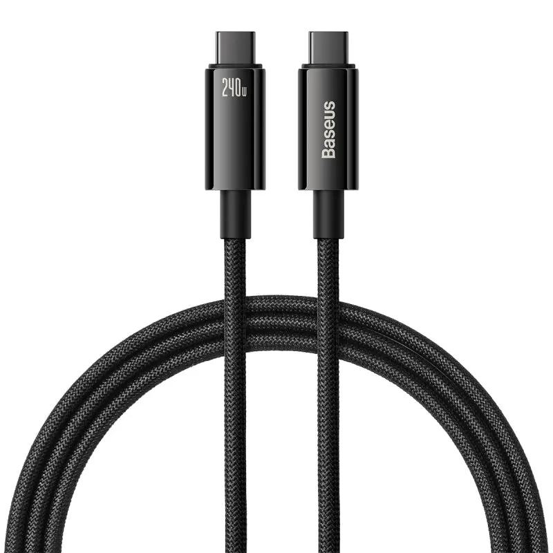 Baseus Tungsten Gold Type-C To Type-C 240W Fast Charging Data Cable 1