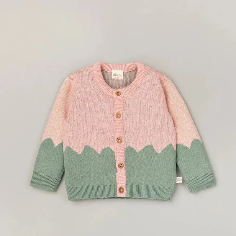 Beelittle Green Touch Organic Cotton Sweater 1
