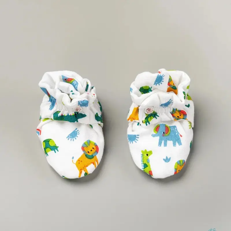 Beelittle Jungle Wingle Organic Muslin Booties (0-6 Months) 1