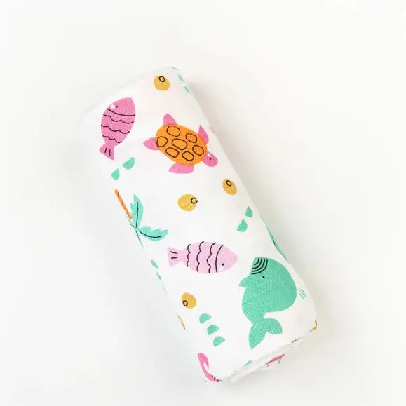 Beelittle Organic Muslin Cotton Baby Swaddle Blanket 1
