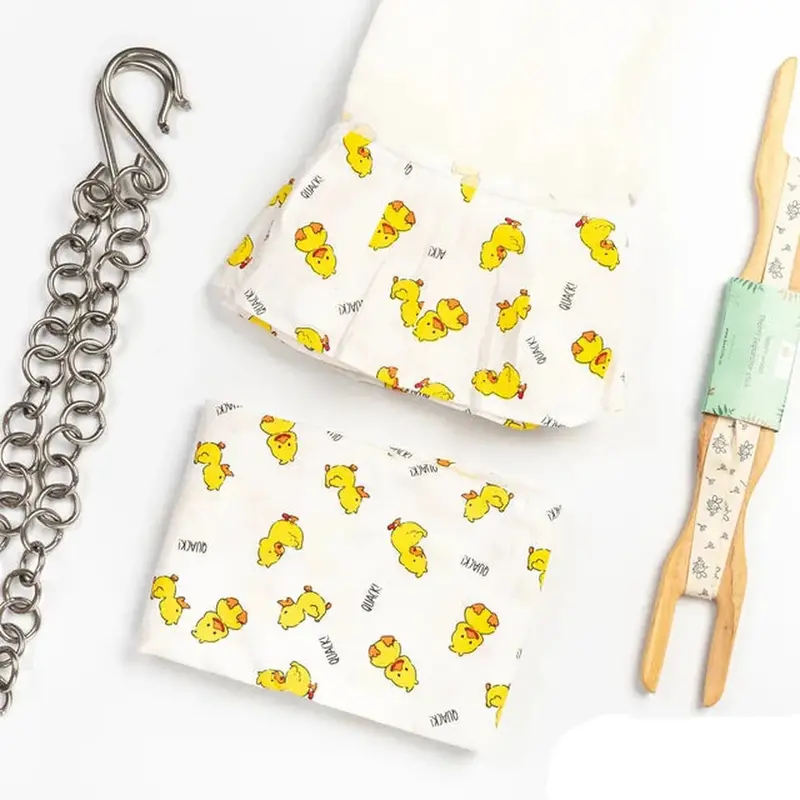 Beelittle Quackling Premium Baby Thottil Starter Kit - Cradle, Mosquito Net, Chain & Stick 1