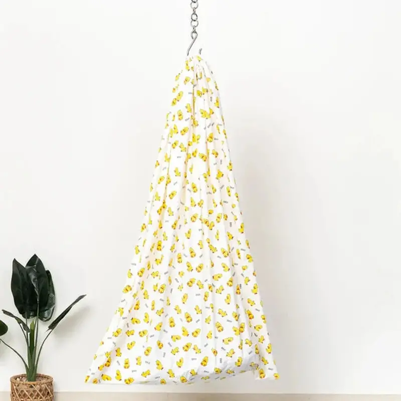 Beelittle Quackling Premium Organic Cotton Baby Thottil Cradle | Soft, Breathable & Portable 1