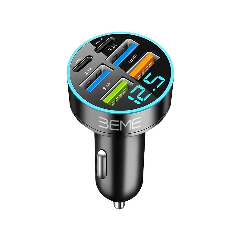 Beme Flashvolt 2C Car Charger Pd Fast Charging With Digital Display 1