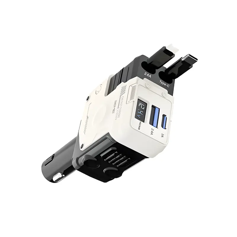 Beme Flashvolt Transformer Car Charger Dual Pd 66W With Smart Display 1