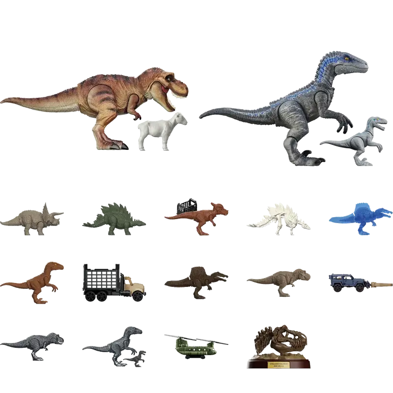 Blokees Jurassic World Model Kits Terraventure Ts-01 Dinosaur Capture Operation Box Trading Figure Set Of 12 1