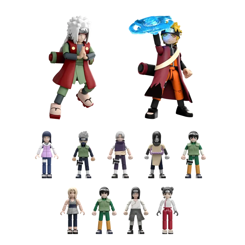 Blokees Naruto Shippuden Model Kits Galaxy Version Gv-02 The Place The Leaves Dance Mystery Box Trading Figure Set Of 9 1