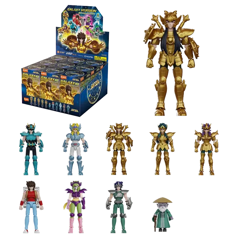 Blokees Saint Seiya Model Kits Galaxy Version #02 The Legacy Of The Gold Saints Mystery Box Trading Figure Set Of 9 1