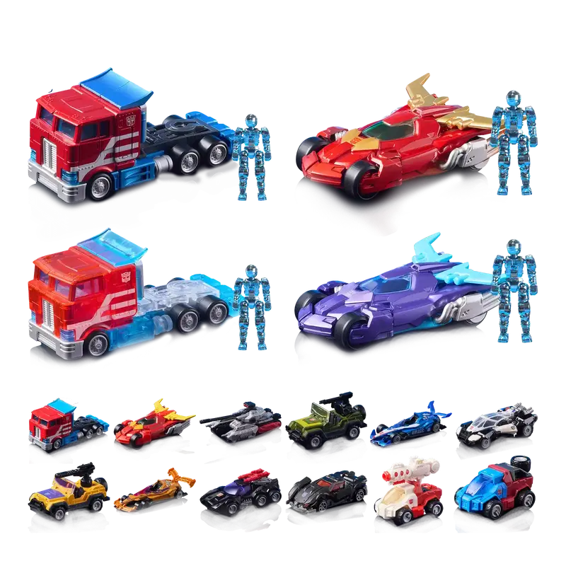 Blokees Transformers Model Kits Blokees Wheels C01 Roll Out Box Trading Figure Set Of 12 1