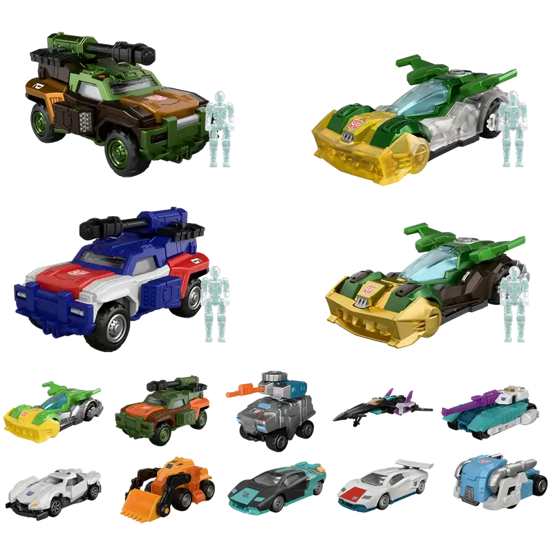 Blokees Transformers Model Kits Blokees Wheels C02 Wreck N Rule Box Trading Figure Set Of 12 1