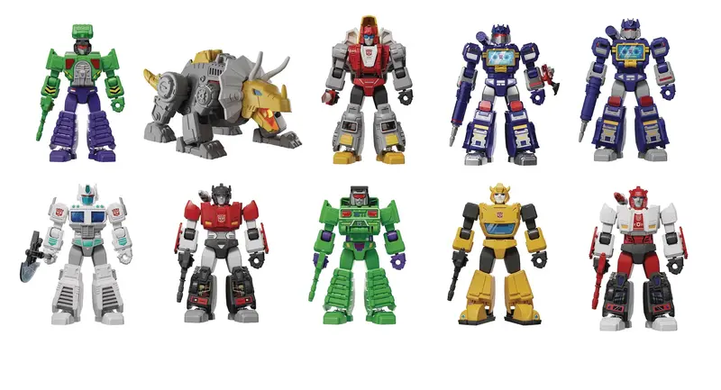 Blokees Transformers Model Kits Experience Galaxy Version #03 The Autobot Run Mystery Box Trading Figure Set Of 9 1
