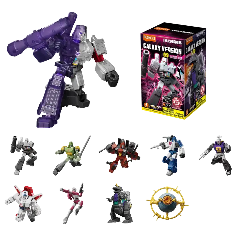 Blokees Transformers Model Kits Experience Galaxy Version #09 Darkest Hour Mystery Box Trading Figure Set Of 9 1