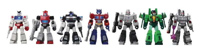 Blokees Transformers Model Kits Shining Version #01 Shining Roll Out Mystery Box Trading Figure Set Of 6 1