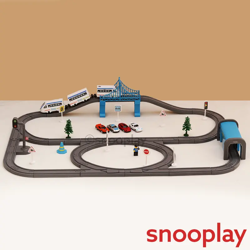 Boggy Woggy Diy Indian City Magnetic Train Track Set- 91 Pieces (3-8 Years) 1