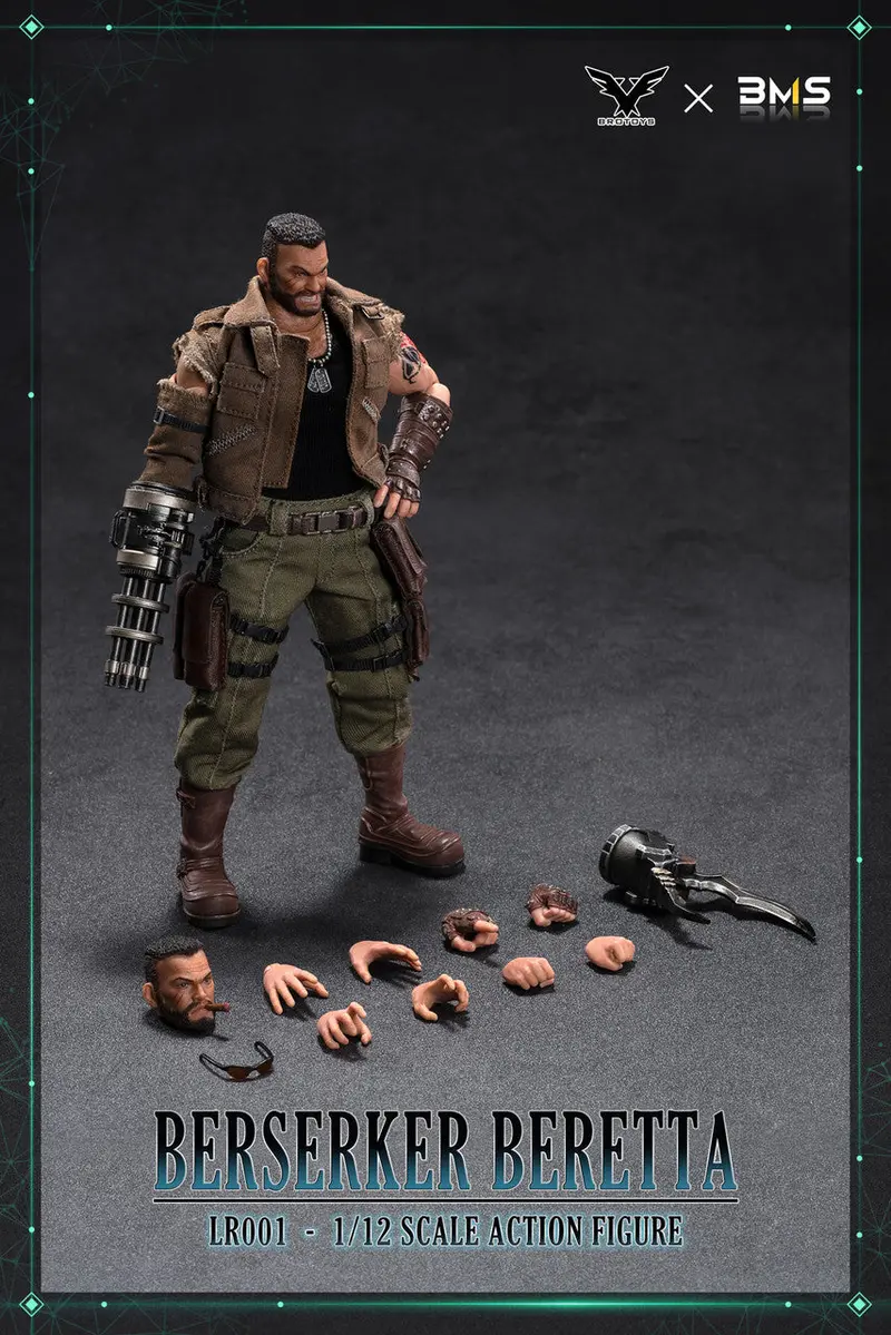 Brotoys 1/12 Berserker Beretta Twelfth Scale Action Figure Lr001 1