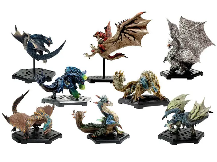 Capcom Figure Builder Monster Hunter Plus 20Th Anniversary Best Selection Vol. 1 Trading Figures Box Set Of 8 1