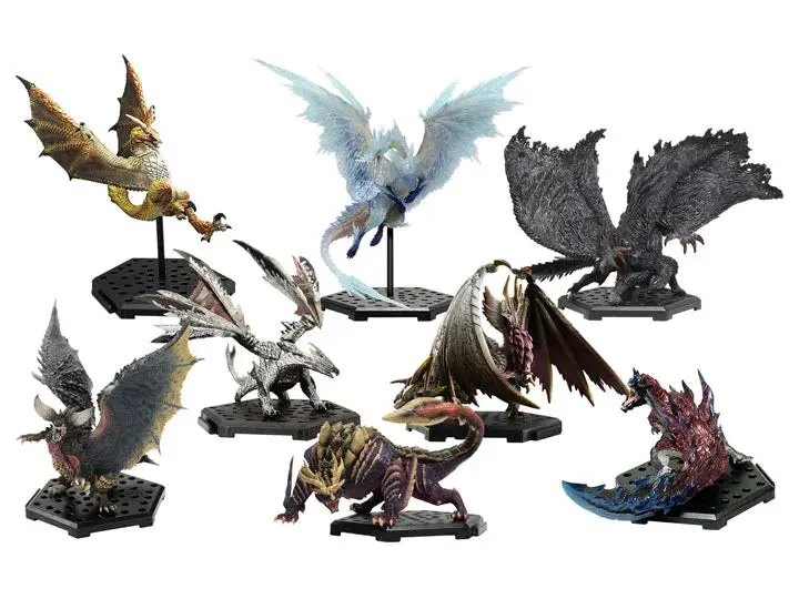 Capcom Figure Builder Monster Hunter Plus 20Th Anniversary Best Selection Vol. 2 Trading Figures Box Set Of 8 1