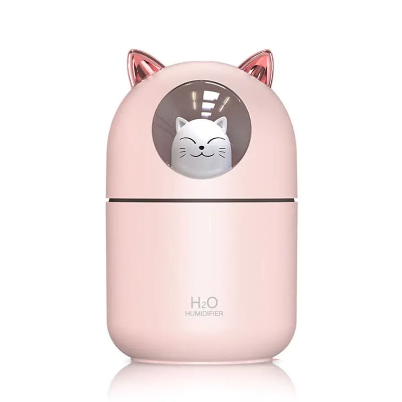Cat Humidifier Cute Aroma Diffuser With Night Light 1