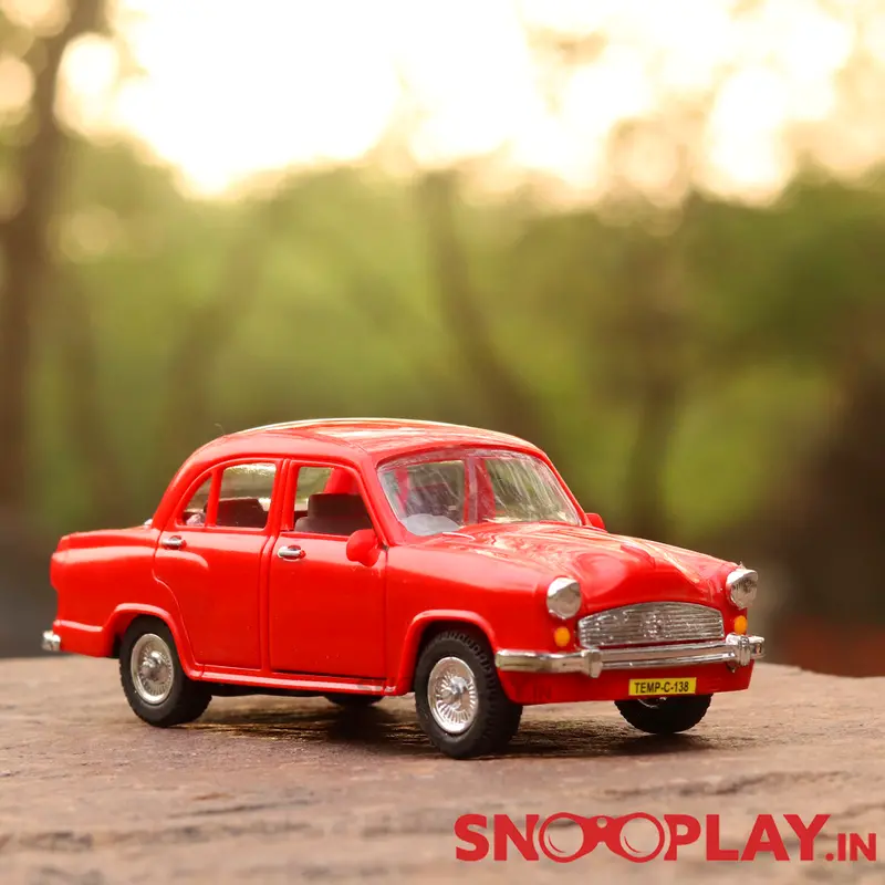 Centy Pull Back Ambassador Car | Openable Doors | Miniature Toy Car (1-4 Years) | Assorted Colours 1