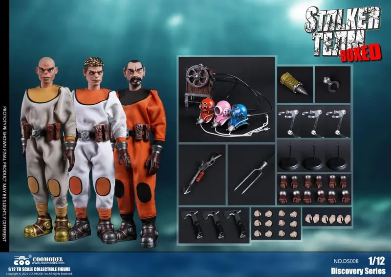Coo Model 1/12 Discovery Series Stalker Team (Color Ver. Scale Figure Box Set Of 3 1