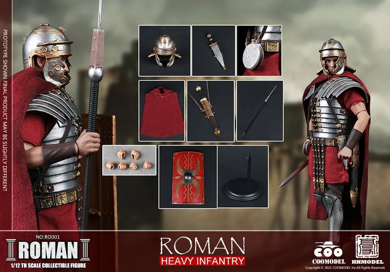 Coo Model Hh Model 1/12 Roman Heavy Infantry Scale Figure Ro001 1
