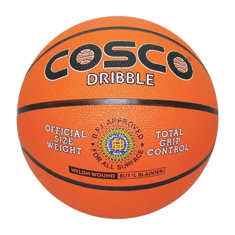 Cosco Basketball Dribble Size 6 - Enhanced Grip Rubber Ball - 13023 (12-14 Years) 1