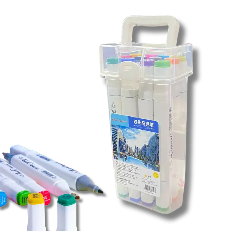 Cuddlenest Premium Set O 12 Marker Set  | Dual Tip Art Maker 1