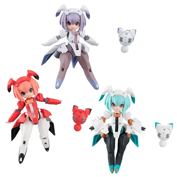 Desktop Army Vol 09 F-616S Frea Nabbit Sisters Trading Figures Box Set Of 3 1