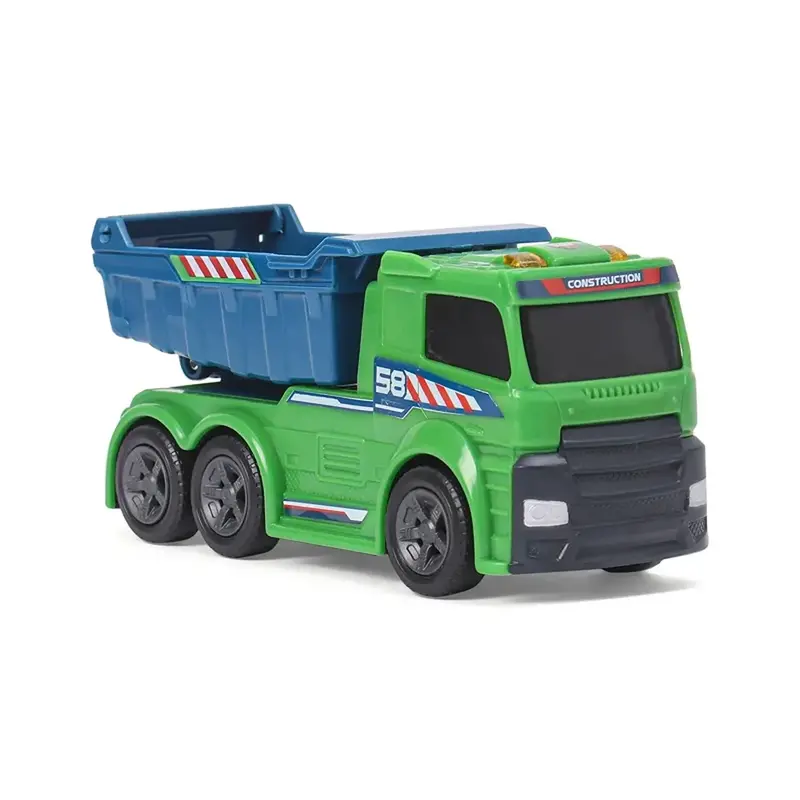 Dickie Toys Dump Truck Bin Lorry Friction Vehicle With Light & Sound (3-6 Years) 1