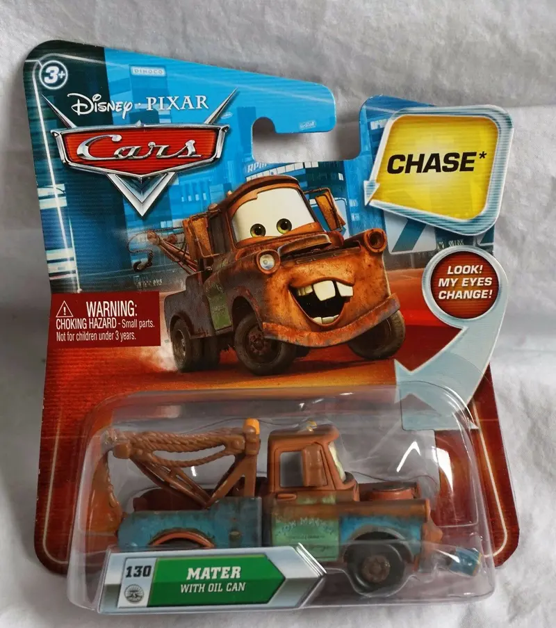 Disney Pixar Cars Movie 1:55 Die Cast Mater With Oil Can #130 W/ Lenticular Eyes! 1