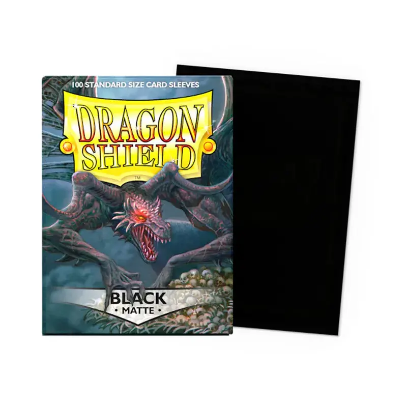 Dragon Shields Matte Black Standard Size 100Ct 1