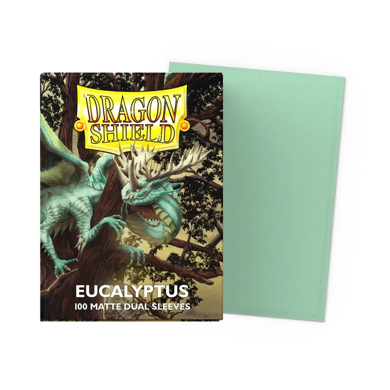 Dragon Shields Matte Dual Sleeves Eucalyptus Standard Size 100Ct 1