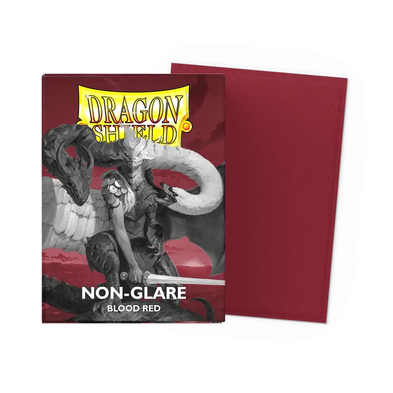 Dragon Shields Non-Glare Blood Red Standard Size 100Ct 1