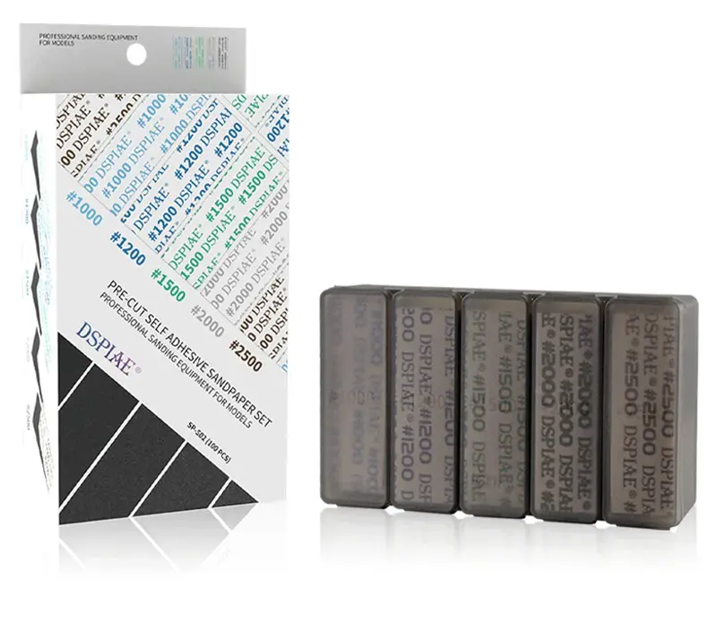 Dspiae Sp-S02 Fine Grit Adhesive Sandpaper Set #1000 - #2500 (100 Pieces) 1